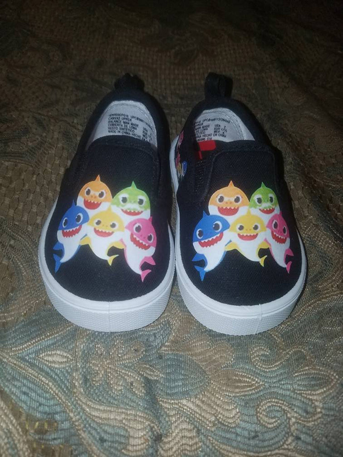 Black Baby Shark Shoes by Nadelra