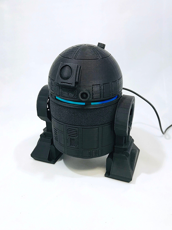 Black R2-D2 Holder for Amazon Echo Dot 3rd Generation Smart Speaker