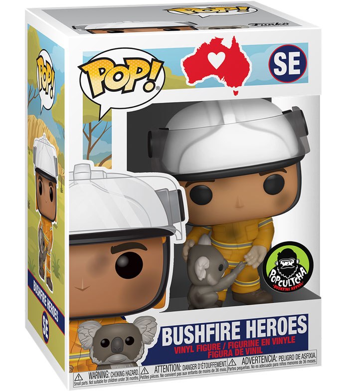 Bushfire Heroes Special Edition Funko Pop Figure Packaging