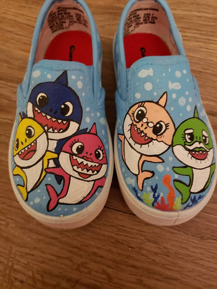 Hand-painted Slip-ons by ThisLittlePiggieCo