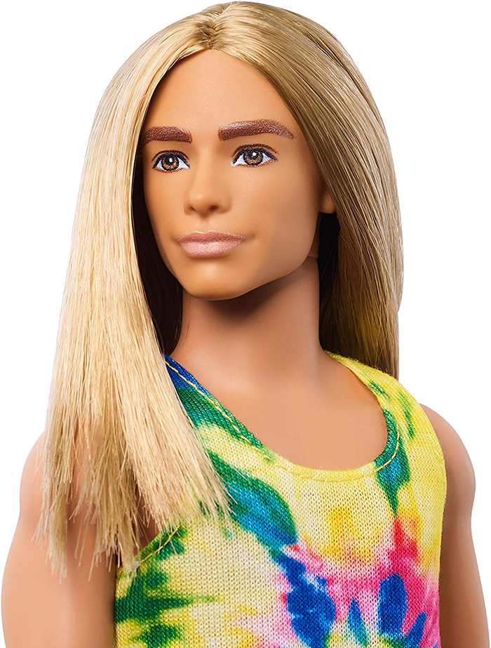 Ken with well groomed brows and luscious long locks