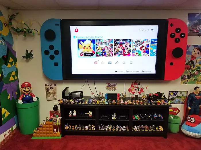 Nerdvana Nintendo Switch Wall-mounted Cabinets