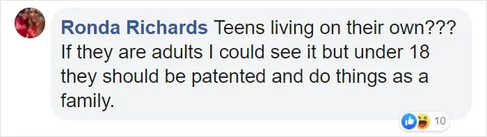 Ronda Richards Facebook Comment