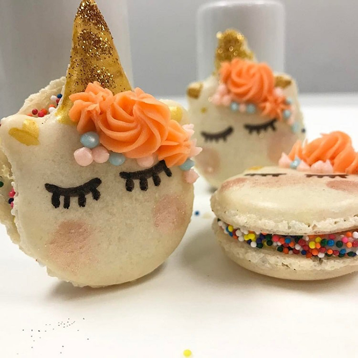 Unicorn Macarons by decoeurbakeshop