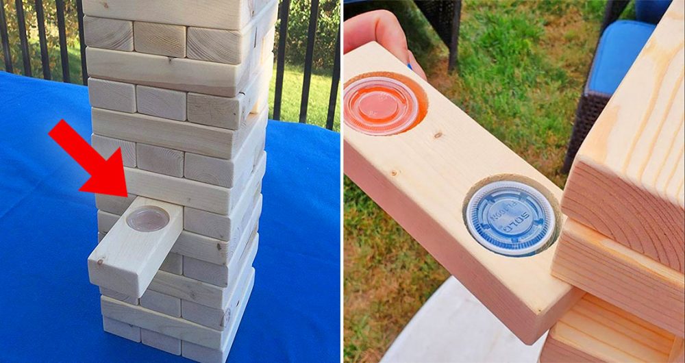 alcohol tower stack game