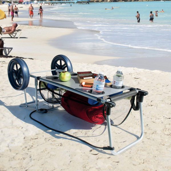The "Wonder Cart" Converts Into a Beach Table Complete With BuiltIn