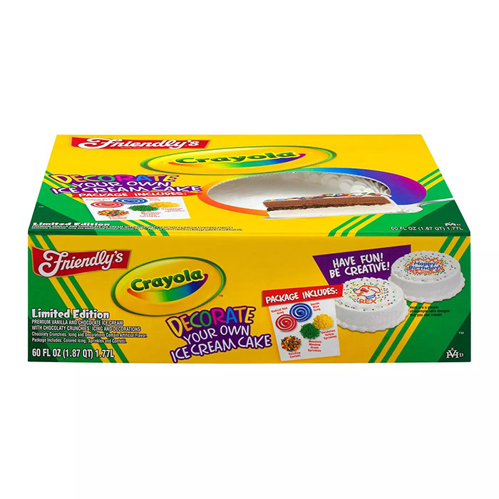 crayola ice cream cake box side