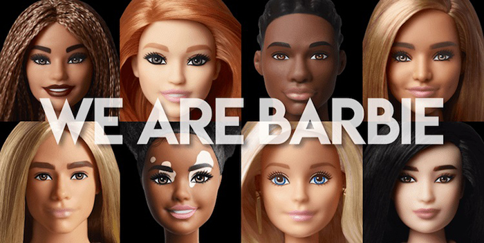 diverse barbie and ken dolls