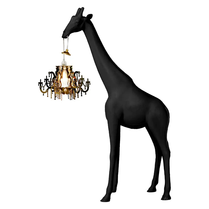 giraffe chandelier lamps xs black