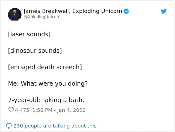 hilarious conversation with 7-year-old kid taking a bath