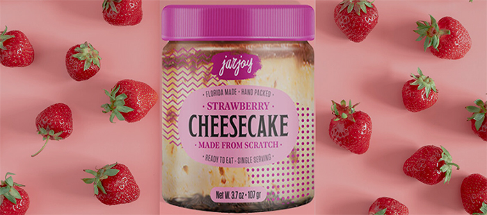 jar joy cheesecake strawberry vanilla