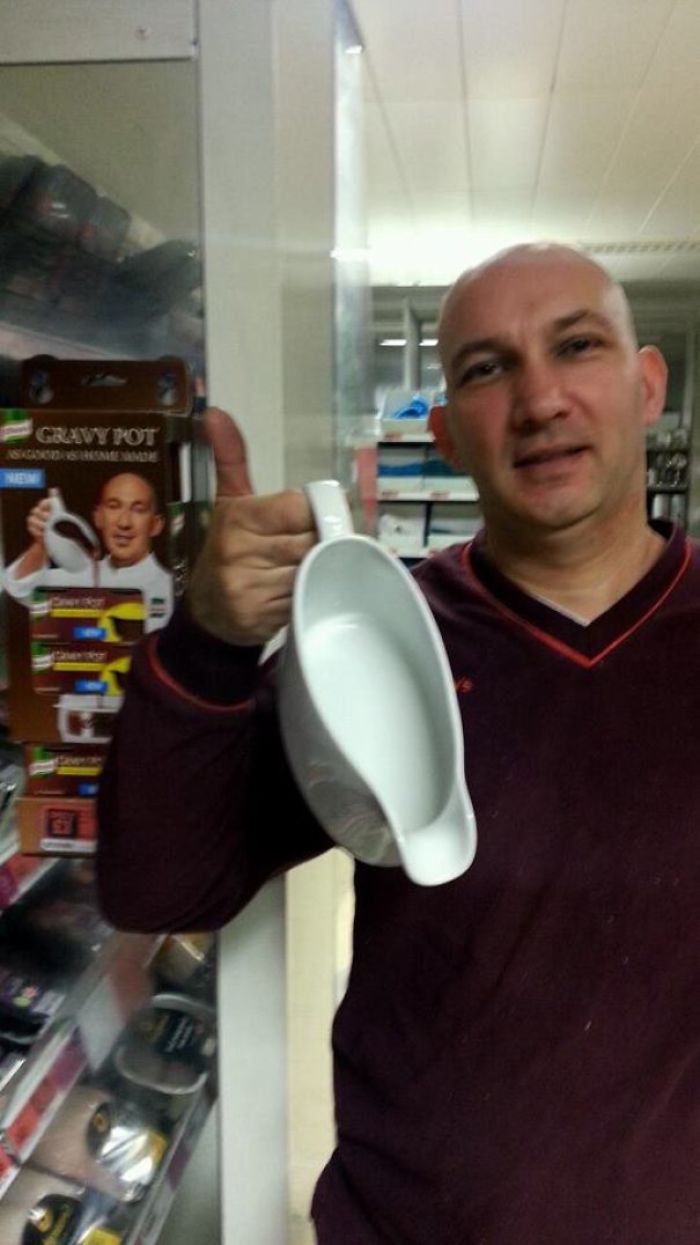 lookalikes unexpected places gravy pot packaging