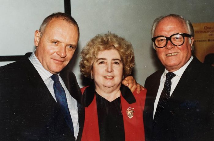 maria snoeys lagler with anthony hopkins and richard attenborough