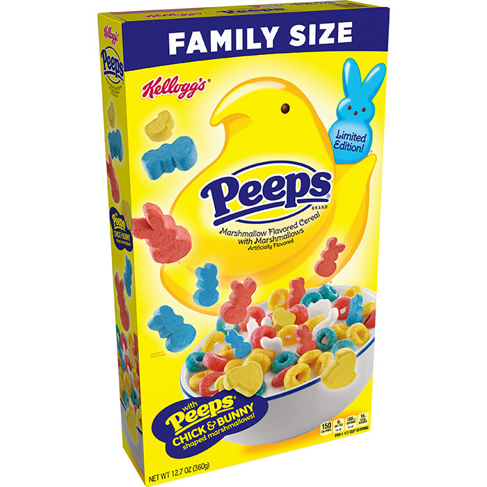 peeps cereal box