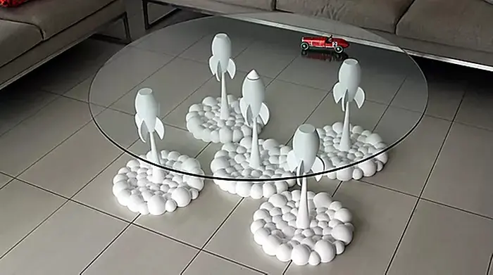 rocket inspired furniture white