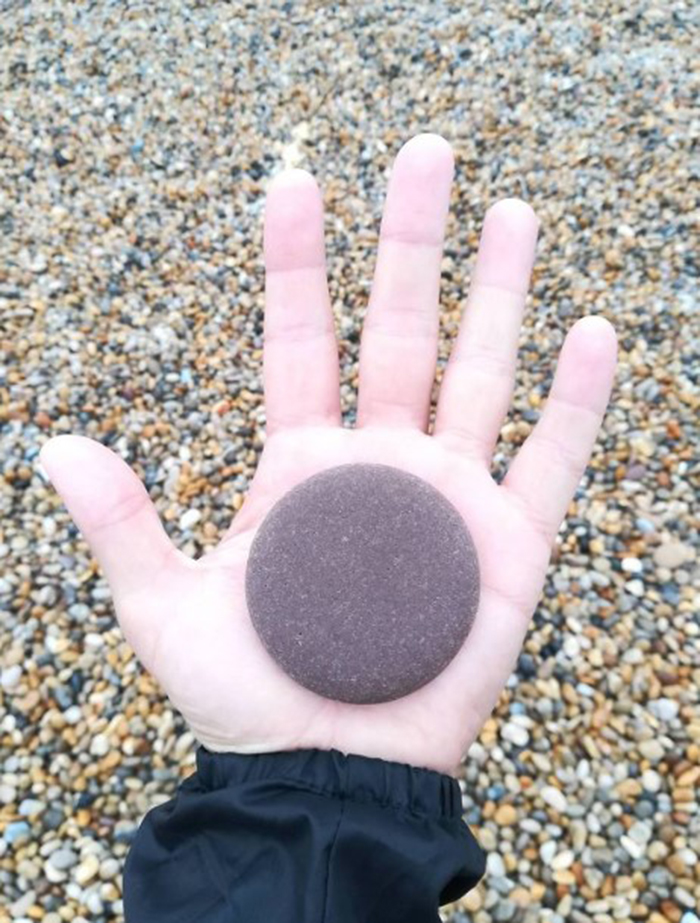 strange things discovery perfect round pebble