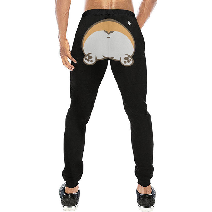 track pants with corgi butt back design