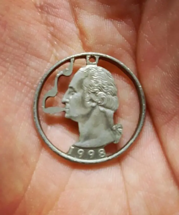 unusual discoveries carved coin george washington