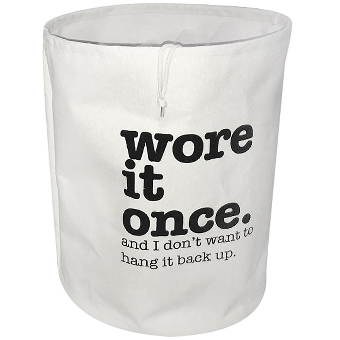 wore it once laundry bag ivory