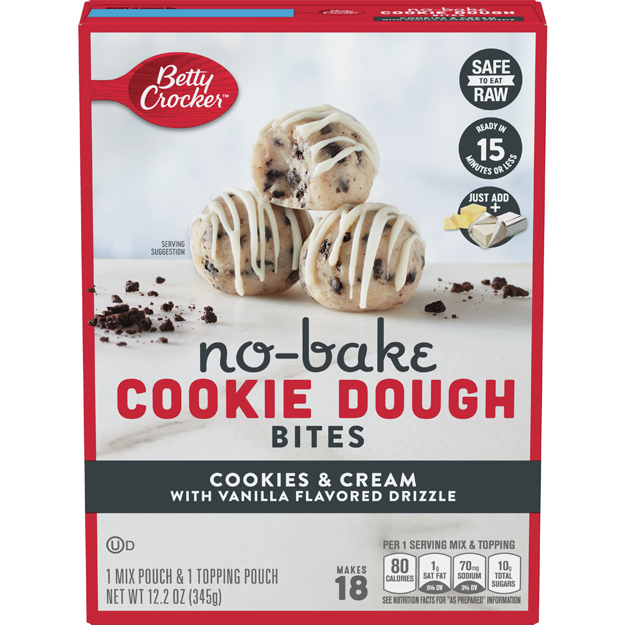 Cookies and Cream No-Bake Cookie Dough Bites