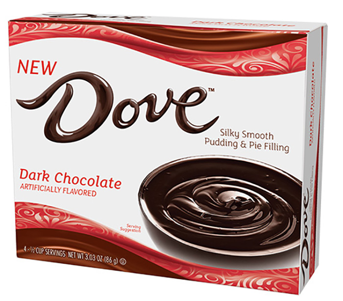 Dove Dark Chocolate Silky Smooth Pudding and Pie Filling