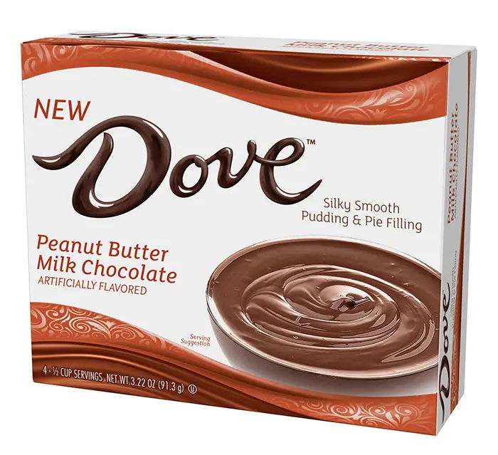 Dove Peanut Butter Milk Chocolate Silky Smooth Pudding and Pie Filling