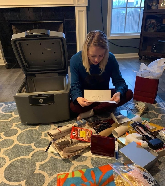 Gracie Chastain Going Through the Content of Her Time Capsule Gift