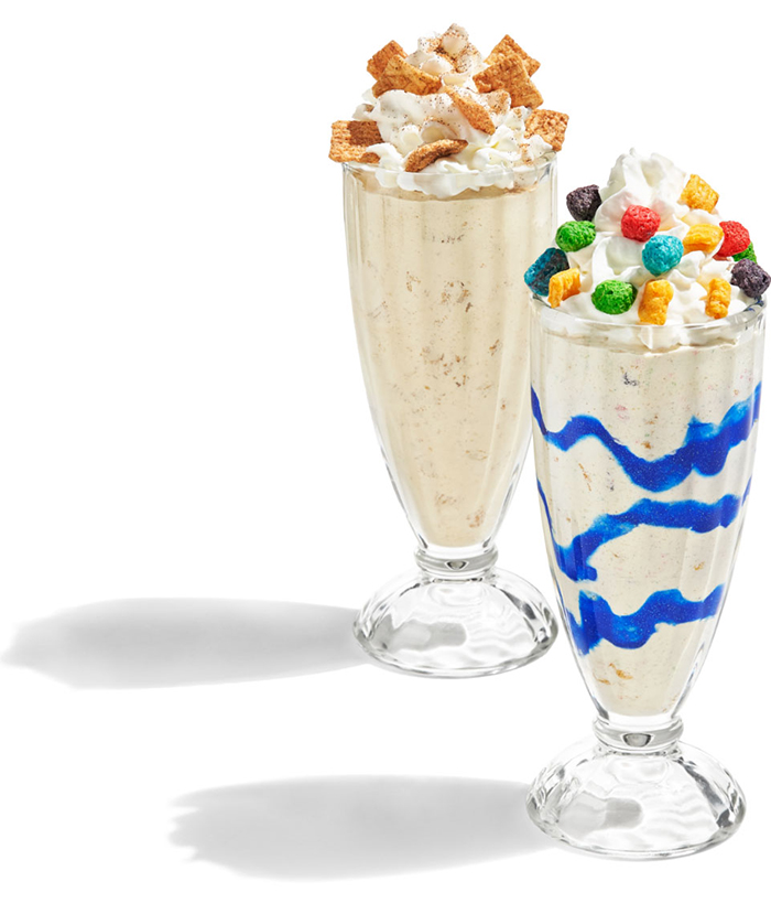 IHOP Cereal Milkshakes Cinnamon Toast Crunch and Cap'n Crunch