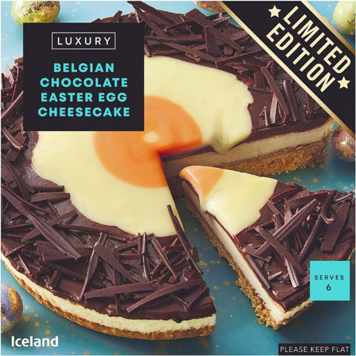 Iceland Creme Egg Cheesecake Packaging