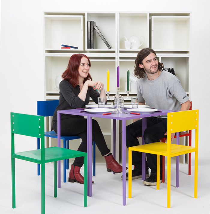 Modular Shelf with Table and Chairs