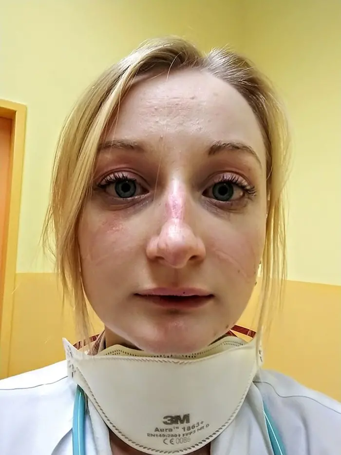 Pavla Kovarikova Selfie after Hospital Shift