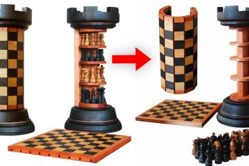 Rook Tower Chess Board