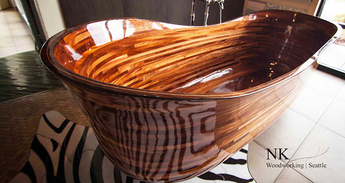 Wooden bathtubs
