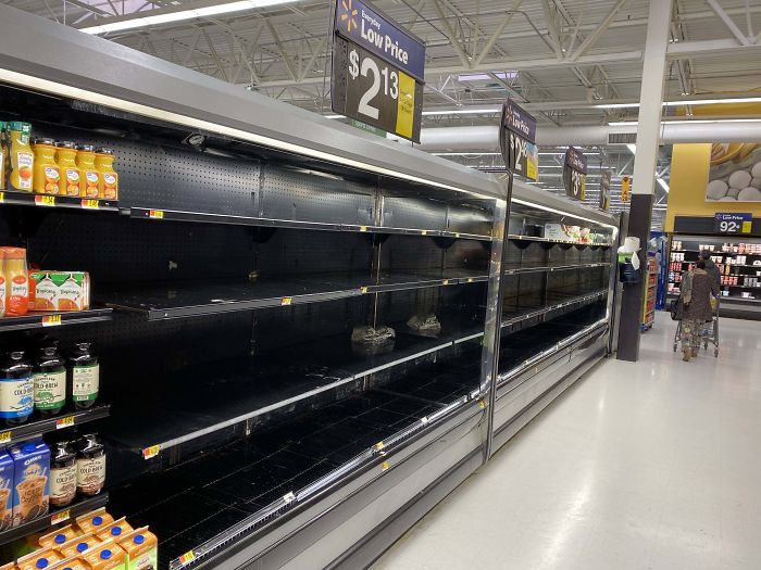 coronavirus crisis people panic buying eggs