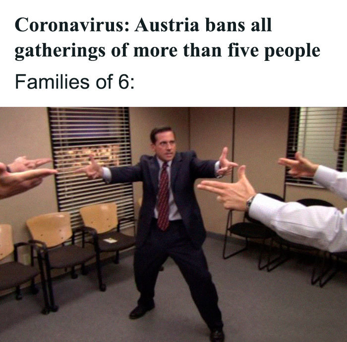 coronavirus jokes austria social distancing