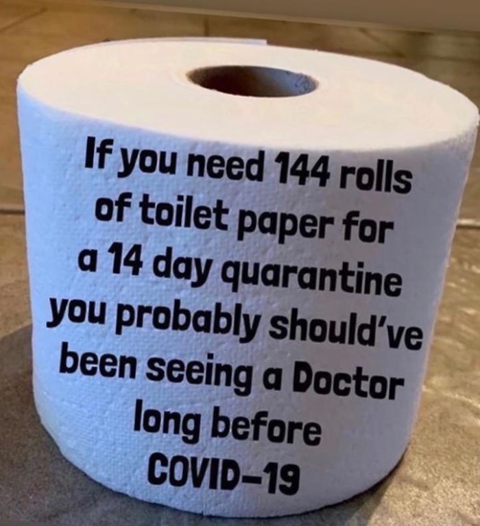 coronavirus jokes toilet paper overusage