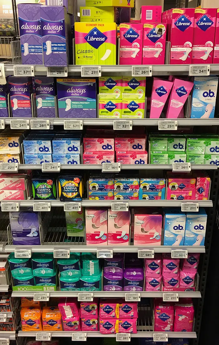 feminine hygiene products