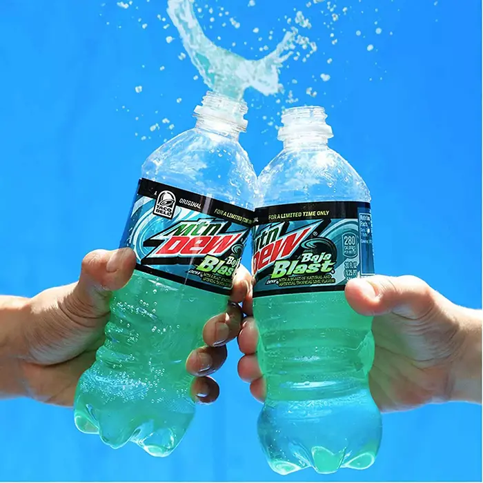 friends toasting some baja dew