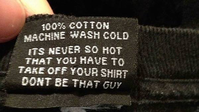 funny clothing tags do not take off shirt