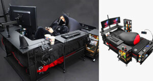 Built-In Gaming PC Desk