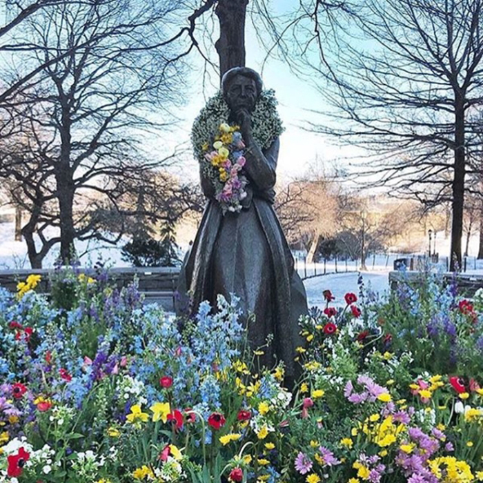 lewis miller flowers new york city eleanor roosevelt memorial