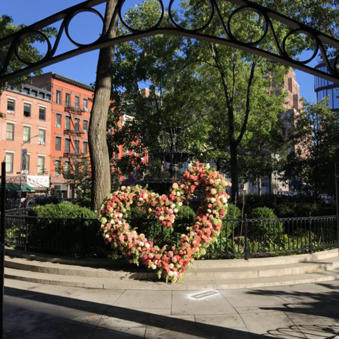 lewis miller flowers new york city giant heart