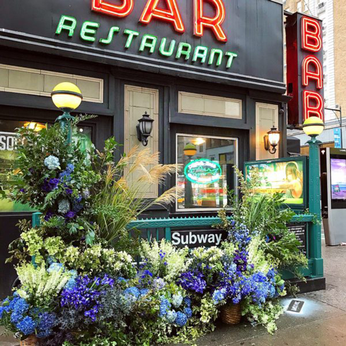 lewis miller flowers new york city subway station