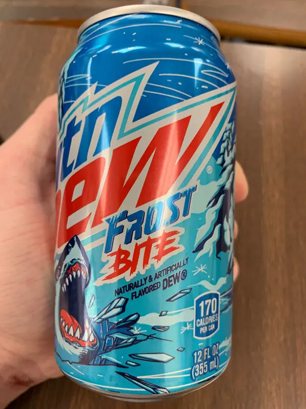 mountain dew frostbite 12oz can