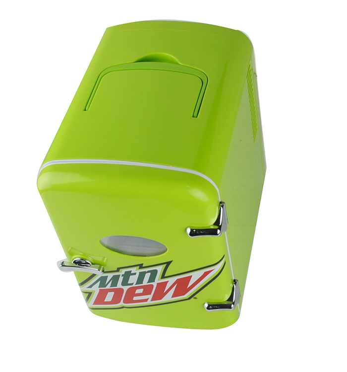 mountain dew mini fridge lime green color