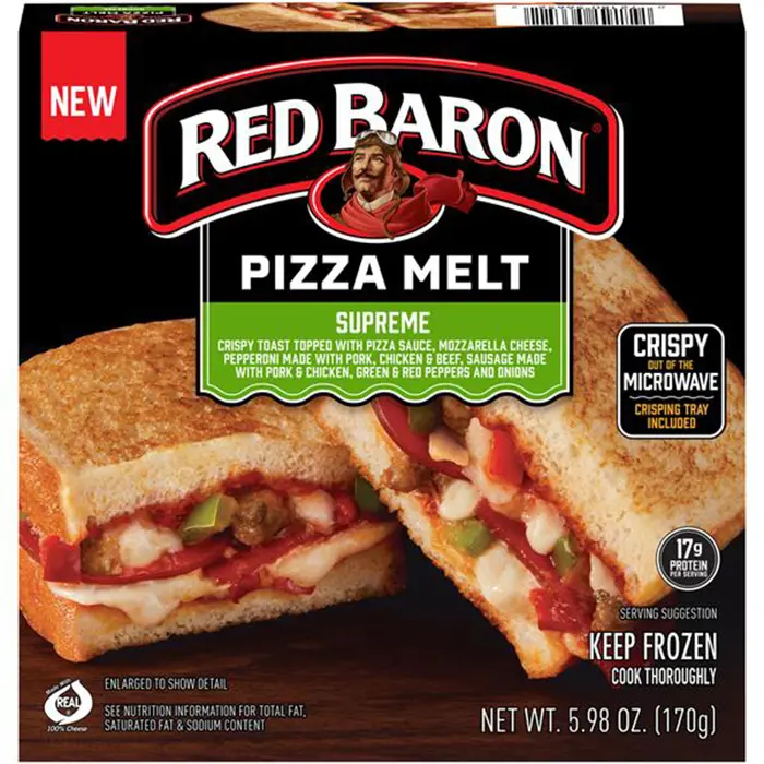 red baron pizza melt supreme