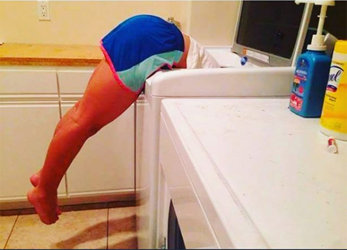 short girl problems washing machine