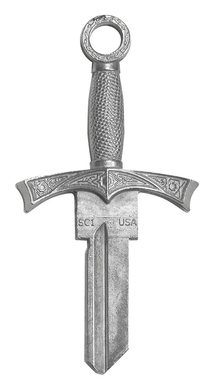 sword-shaped key schlage