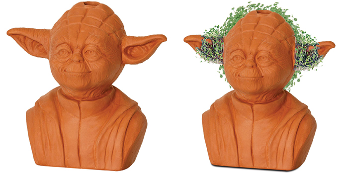 yoda chia pets decorative planter