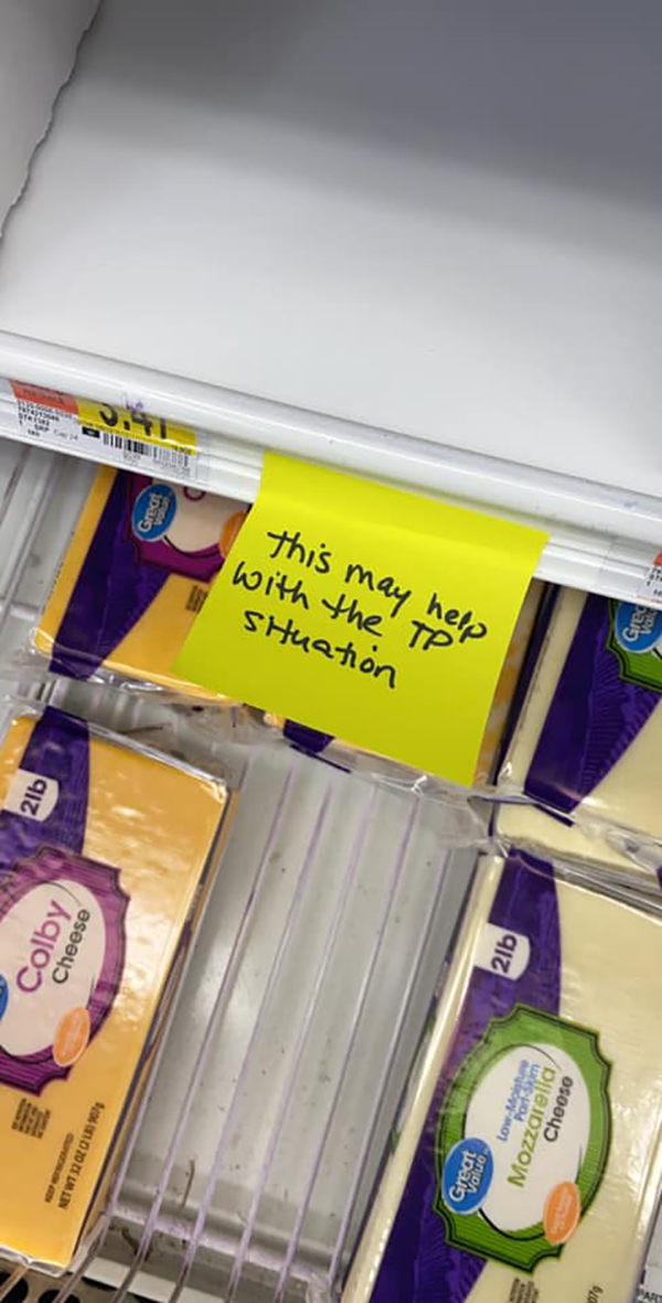 Amy Cook Hilarious Post-it Cheese